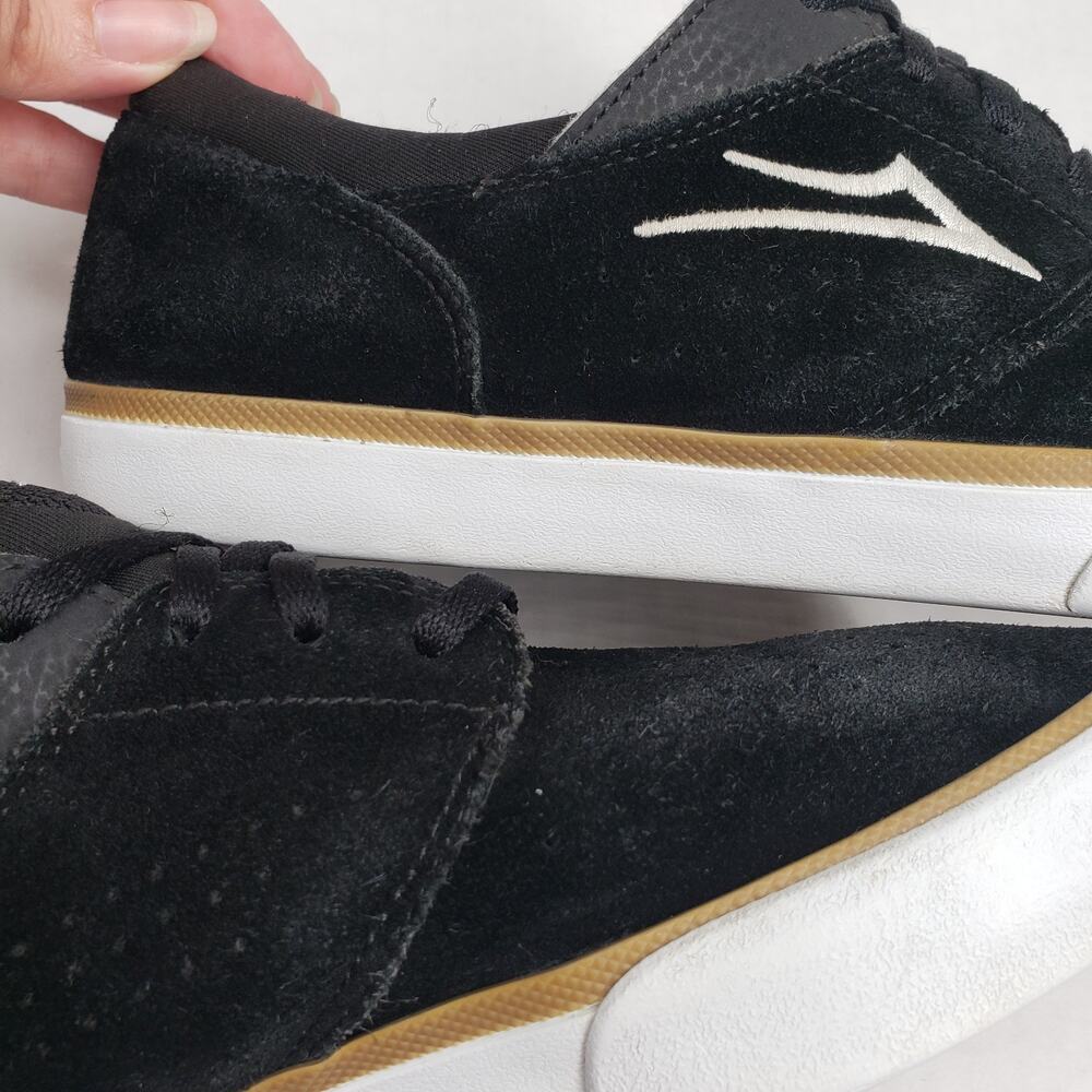 Lakai Fremont Skate Vulc Shoes Mens 7 Black Suede Skateboarding Team Yonnie Cruz - Picture 6 of 16